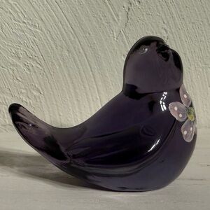 Fenton Purple Glass SongBird